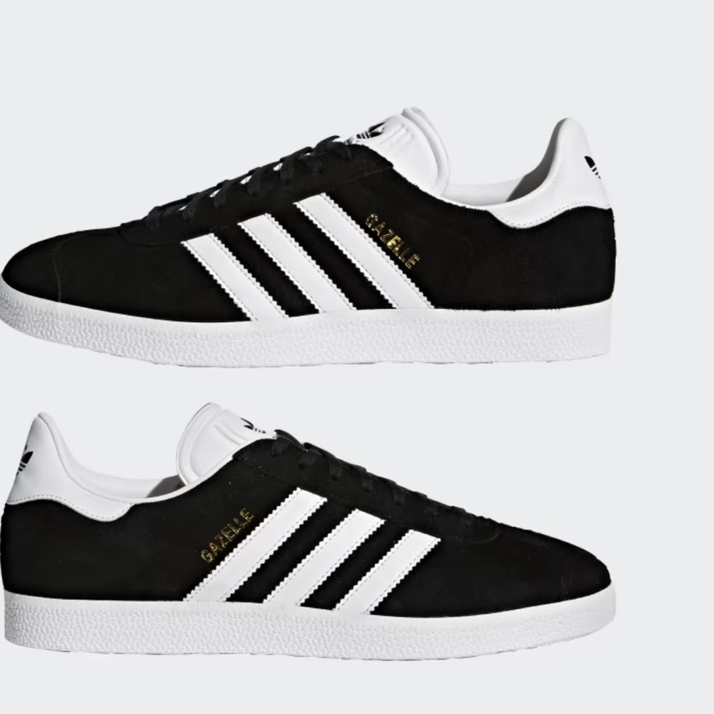 Adidas Gazelle Core Black / White / Gold Metallic